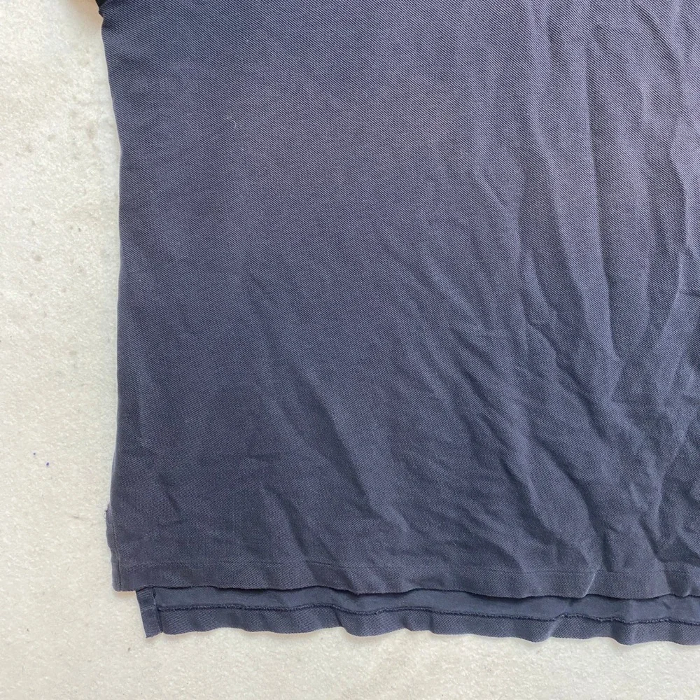 Polo Ralph Lauren Polo Shirt Mens XXL Navy Bear Logo Distressed Cotton